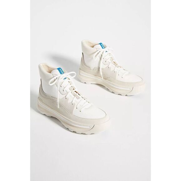 SOREL Ona 503 Mid Sneakers Cream/White Size Womens 9 Medium NWOB - Picture 1 of 11